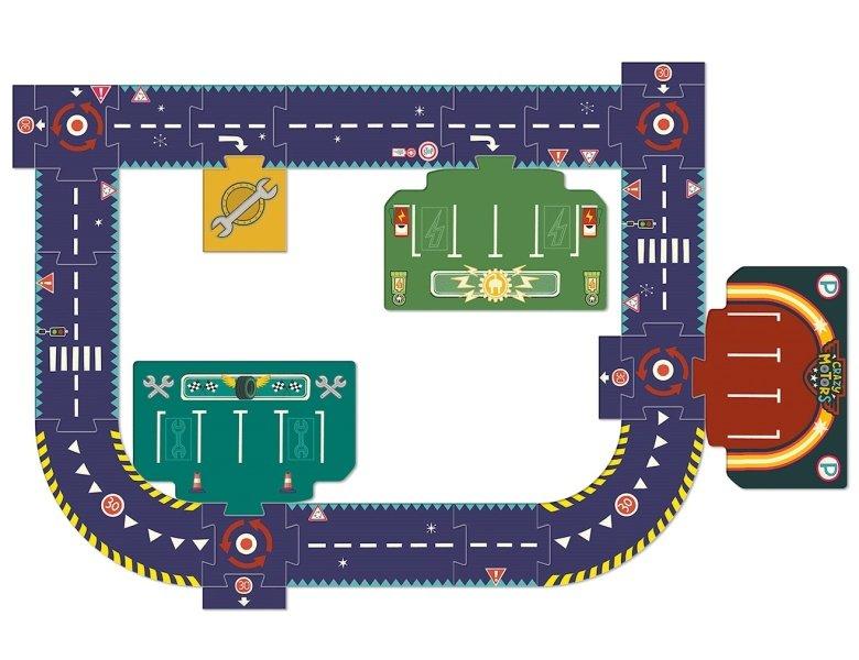 Djeco  Crazy Motors Riesenpuzzle Stadtrundfahrt (24Teile) 