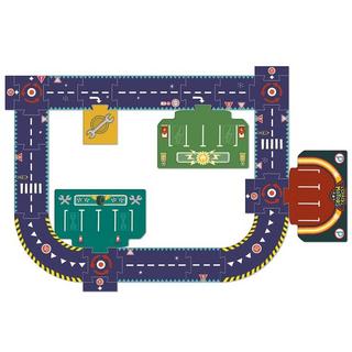 Djeco  Crazy Motors Riesenpuzzle Stadtrundfahrt (24Teile) 