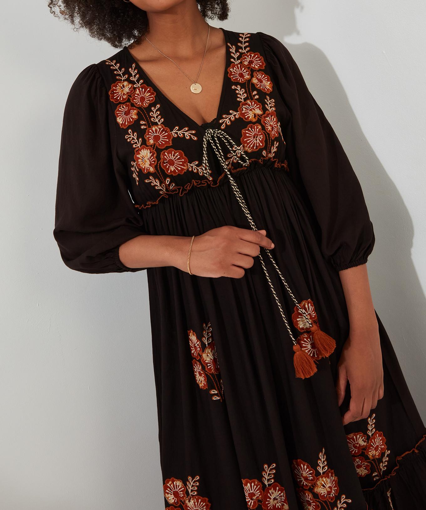 Joe Browns  Floral besticktes Boho-Kleid 