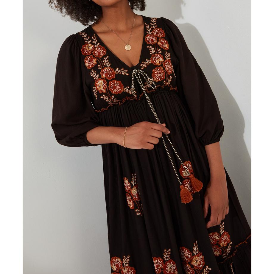 Joe Browns Blumen besticktes Boho Kleid  