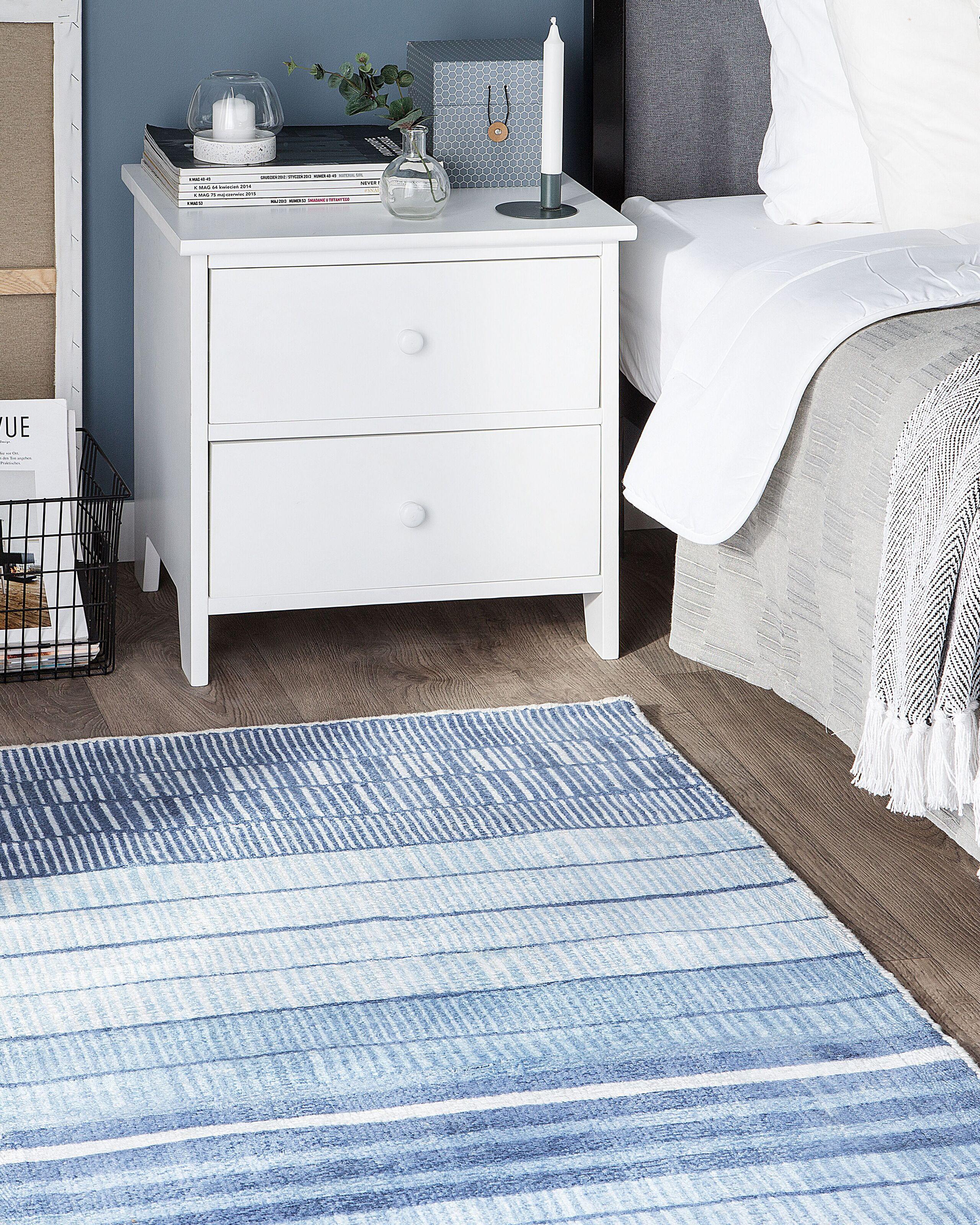 Beliani Tapis en Soie artificielle Scandinave YARDERE  