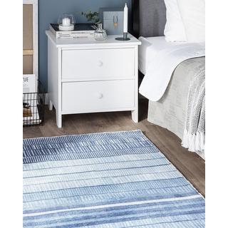 Beliani Tapis en Soie artificielle Scandinave YARDERE  