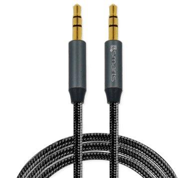 4smarts  4smarts 4S468587 Audio-Kabel 1 m 3.5mm Schwarz 