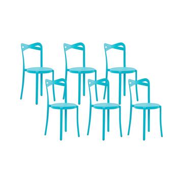 Lot de 6 chaises en Matière synthétique Moderne CAMOGLI