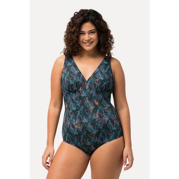 Maillot de bain avec bonnets souples, doublure Powermesh, motif jungle