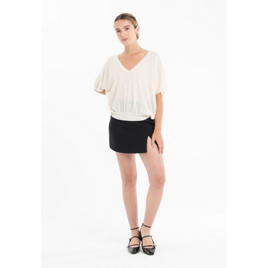 Studio Cashmere8 KELLY 6 V-Ausschnitt Fledermausärmel Pullover  