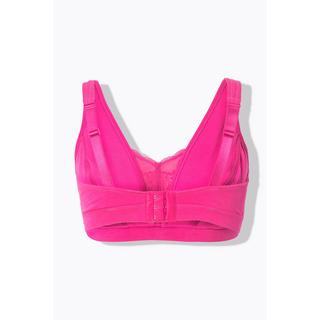 Ulla Popken  Bralette, Spitzeneinsatz, ohne Bügel, Cup C - E 