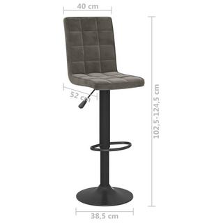 VidaXL Tabouret de bar velours  