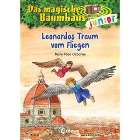 Das magische Baumhaus junior (Band 35) - Leonardos Traum vom Fliegen Pope Osborne, Mary; Loewe Erstlesebücher (Hrsg.); Knipping, Jutta (Illustrationen); Rahn, Sabine (Übersetzung) Copertina rigida 