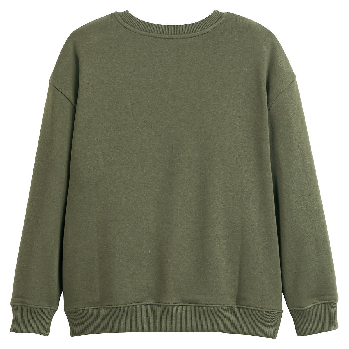 La Redoute Collections  Oversized-Sweatshirt mit Rundhalsausschnitt 