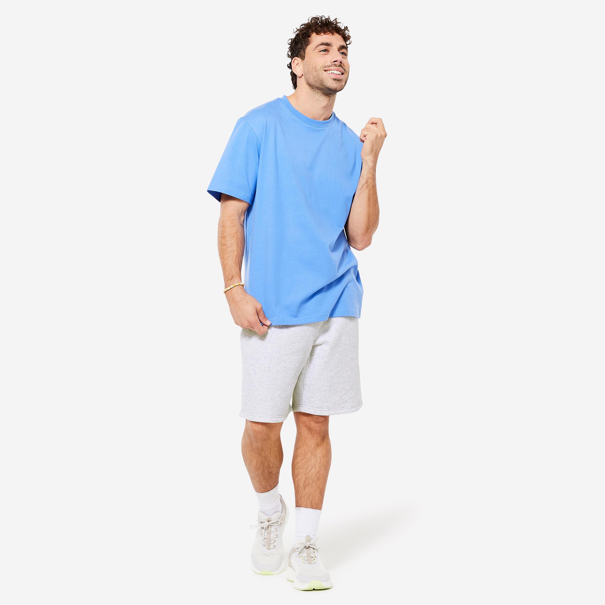 DOMYOS  Shorts uomo tessuto cotone con tasche 