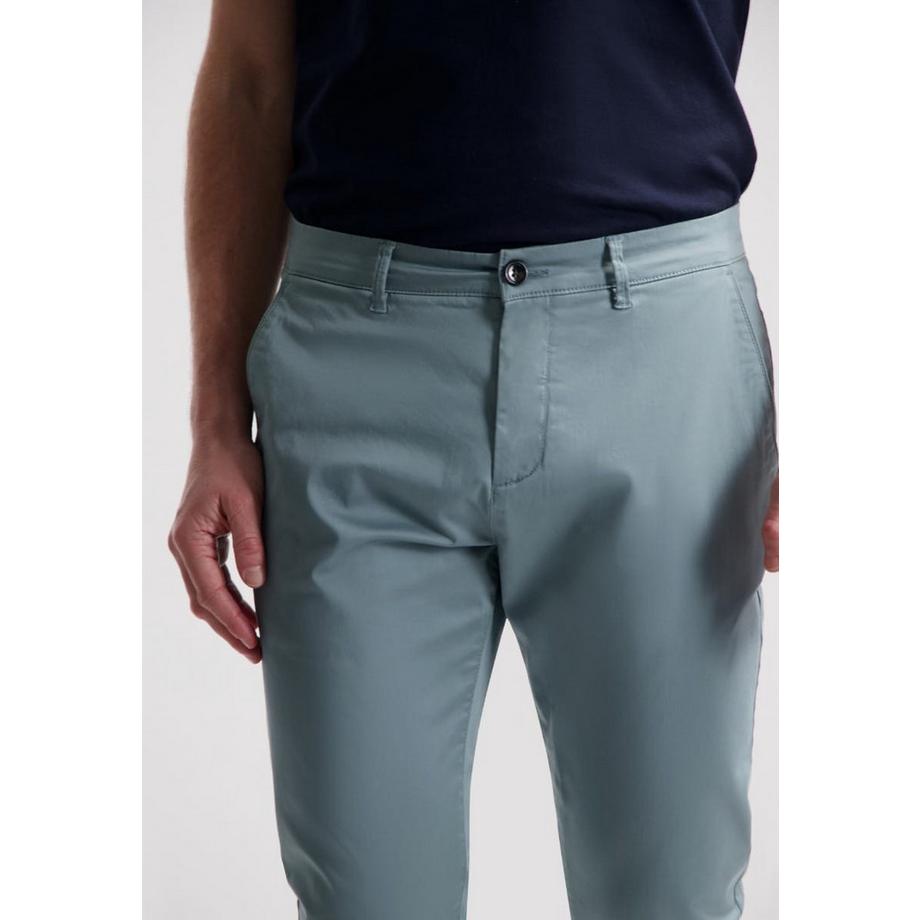 Dstrezzed Charlie Chino Peach Satin Slim Fit Pantalon  