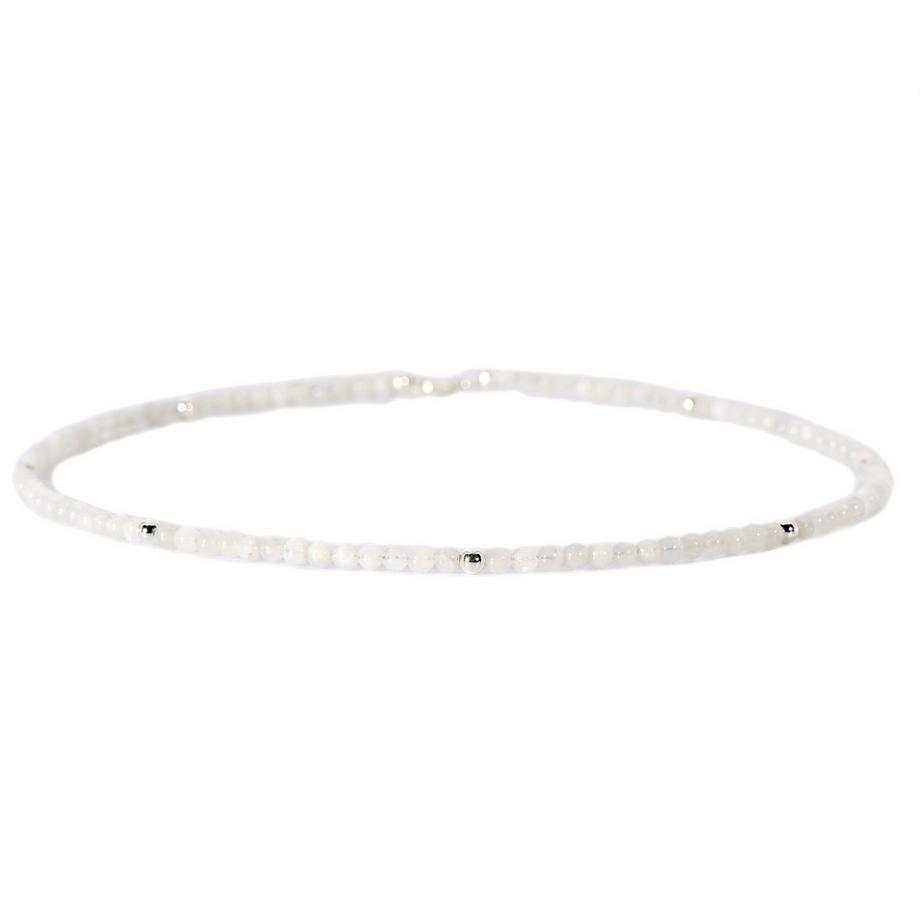 Emilia  Halskette mit Regenbogen Mondsteinen