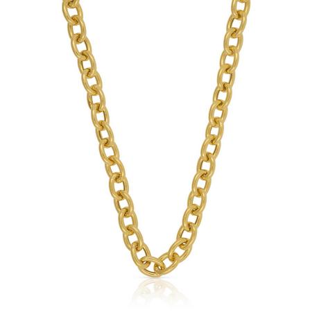 MUAU Schmuck  Collier Rundanker Gelbgold 750, 6.4mm, 50cm 