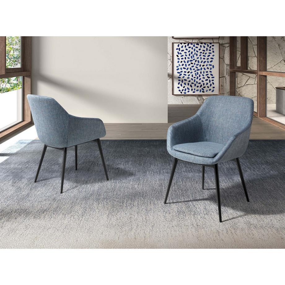 ANGEL CERDA Chaise en tissu marbré  