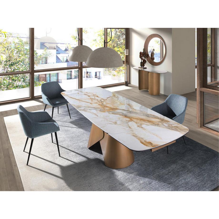 ANGEL CERDA Chaise en tissu marbré  