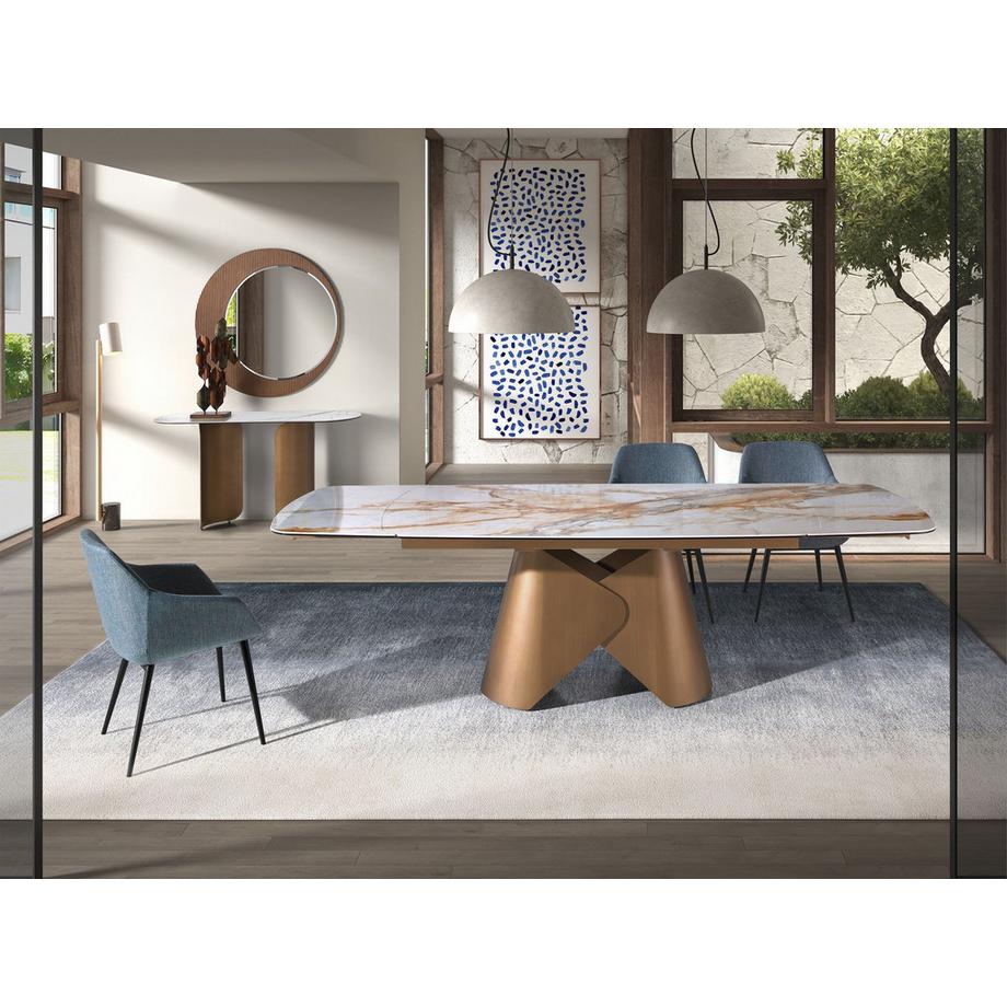 ANGEL CERDA Chaise en tissu marbré  