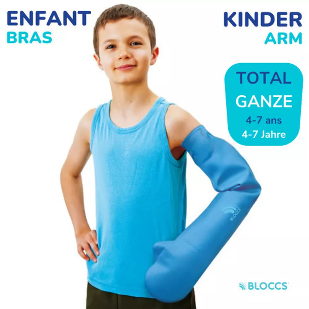 Bloccs protection étanche pour le bain bras 17-28/51cm enfant