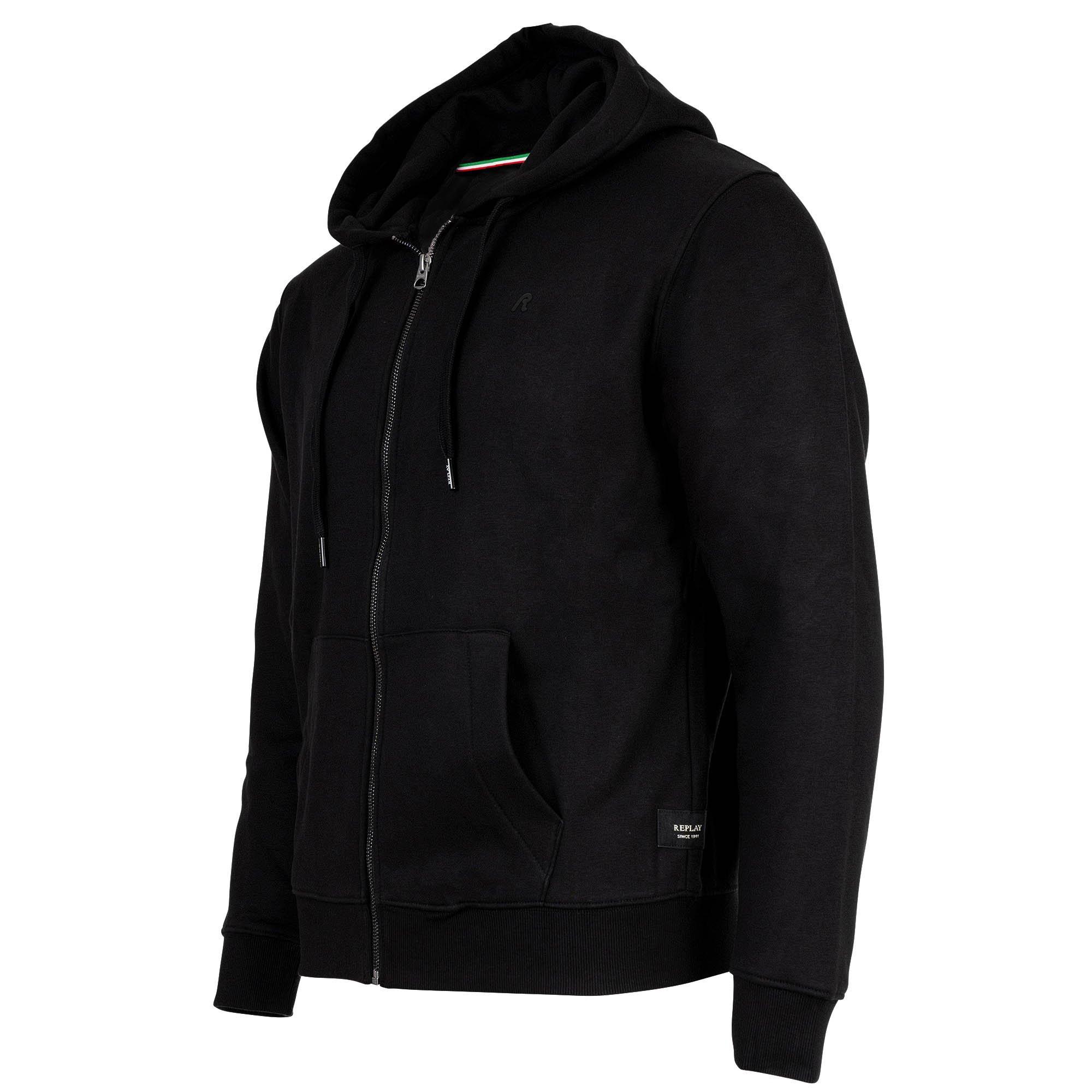 REPLAY Brushed Fleece Full Zip Hoodie  