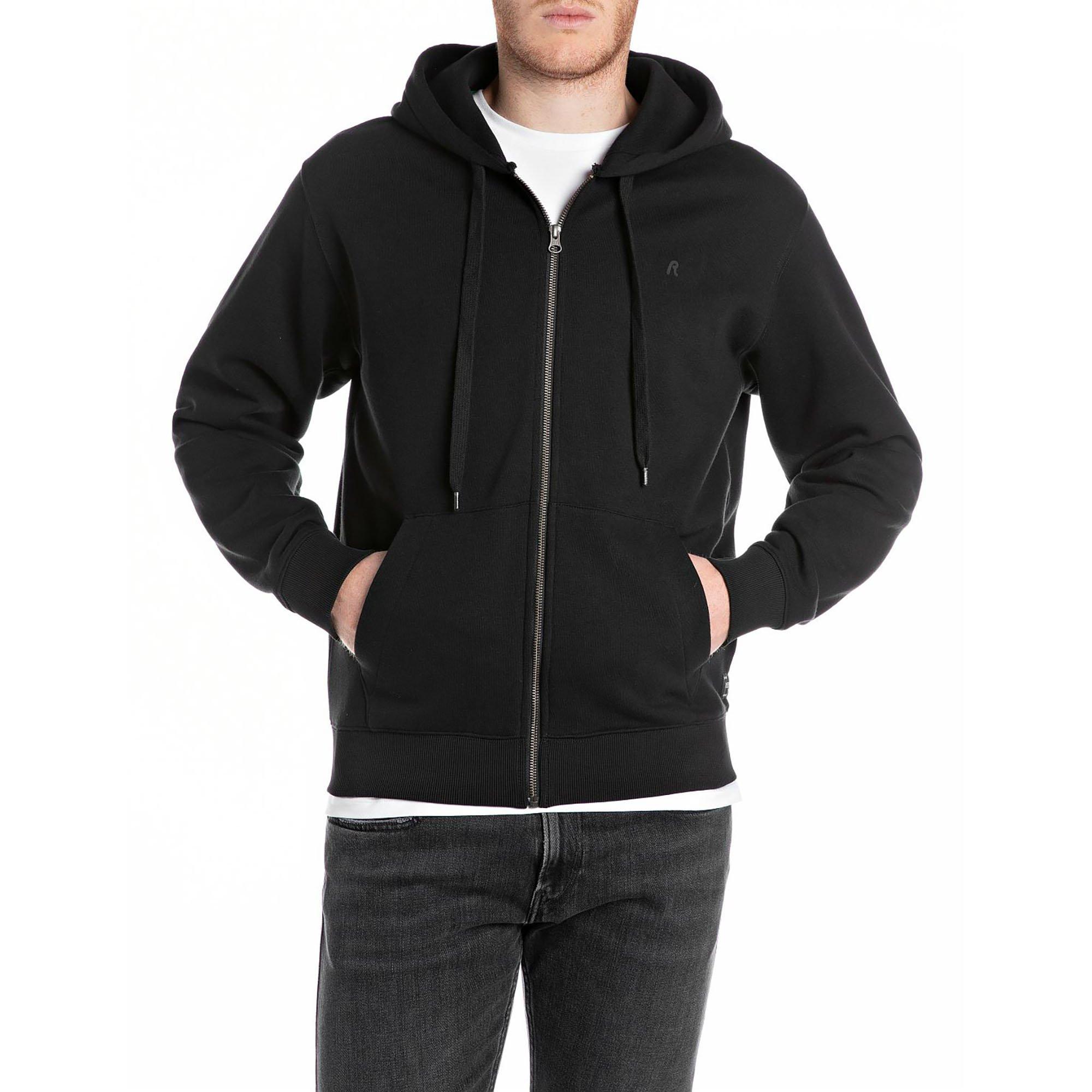 REPLAY Brushed Fleece Full Zip Hoodie  