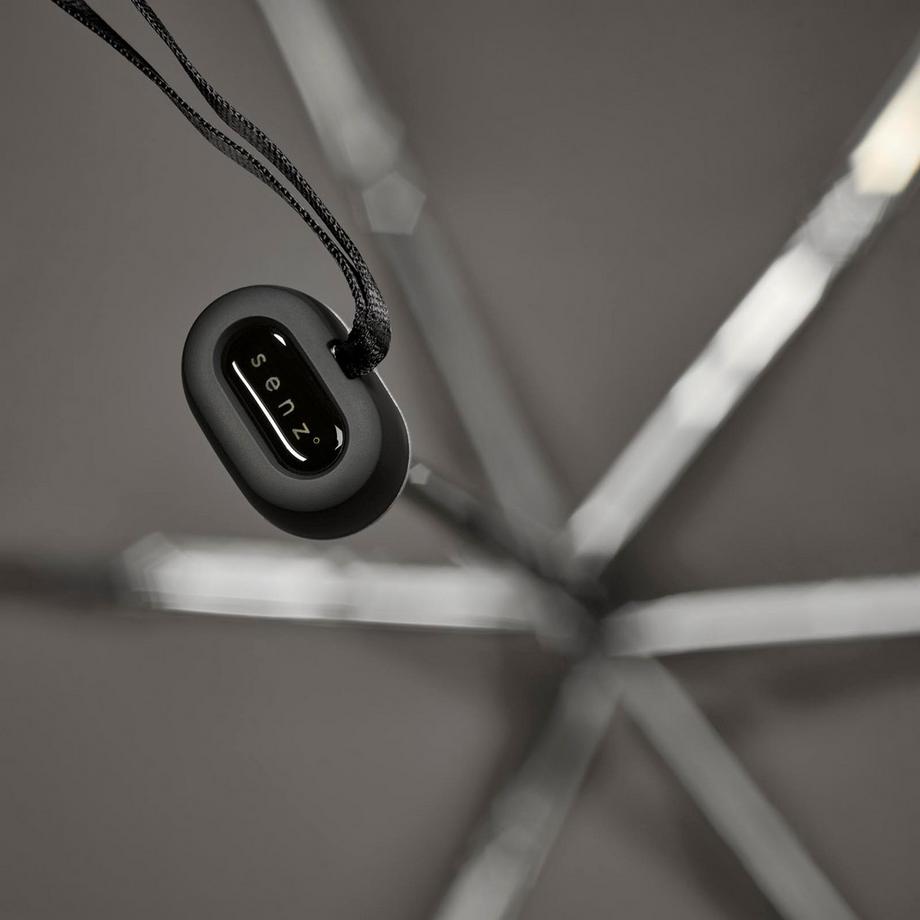 Senz  Senz Micro Foldable Storm Regenschirm, Silk Grau 