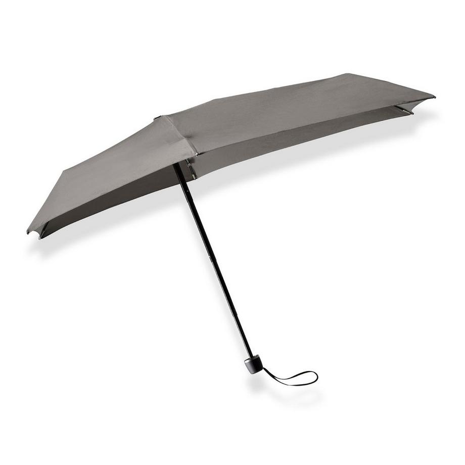 Senz  Senz Micro Foldable Storm Regenschirm, Silk Grau 