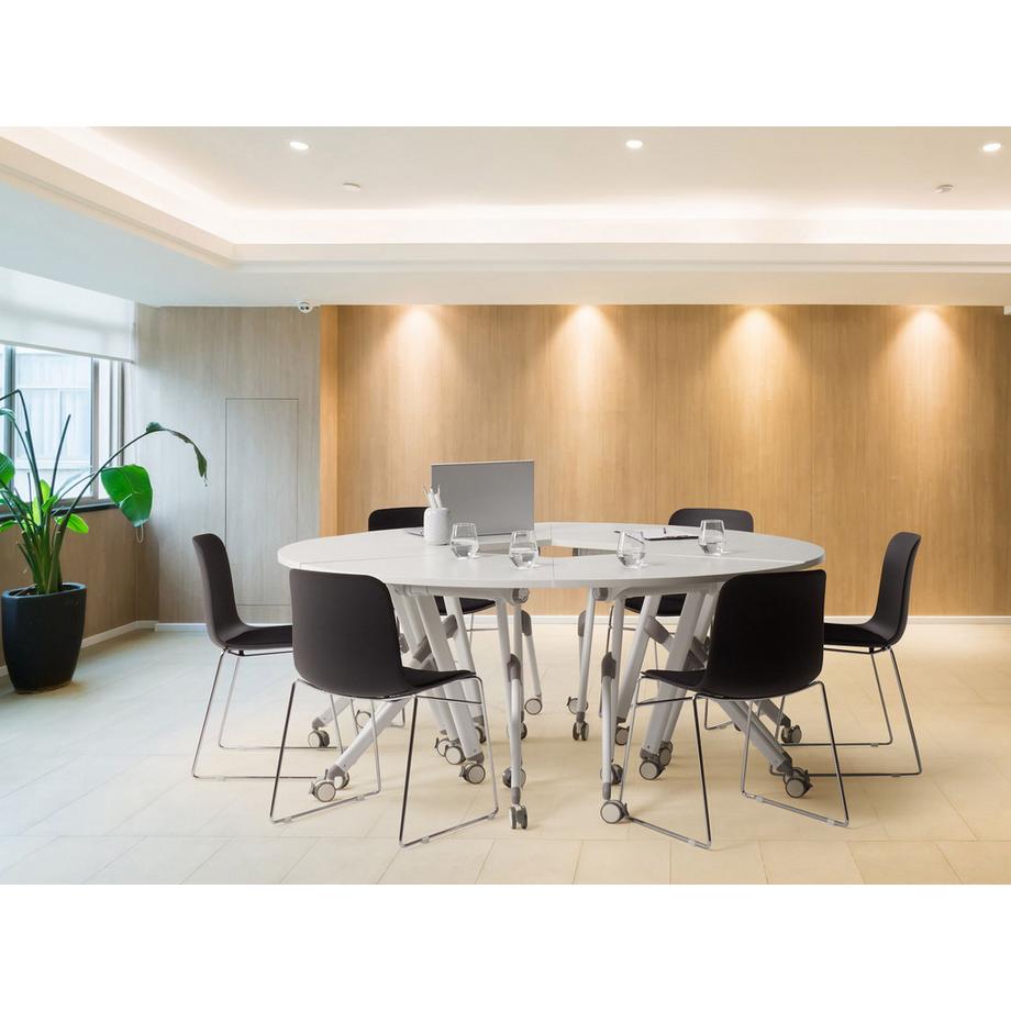 Beliani Module de bureau d\'angle pliable en Panneau de particules mélaminé (MFC) Moderne BENDI  