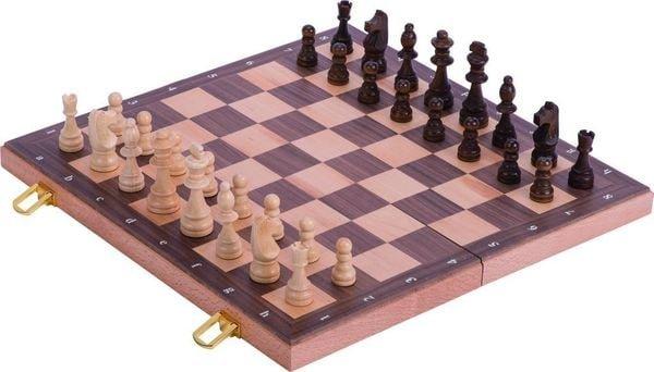 goki  Schachspiel in Holzklappkassette 