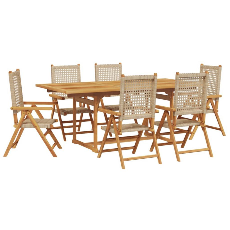 set da pranzo da giardino Legno di acacia