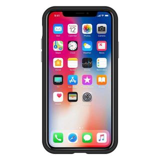 Cadorabo  Housse compatible avec Apple iPhone X / XS - Outdoor Coque de protection hybride avec surface antidérapante extra grip au design triangle en silicone et plastique 