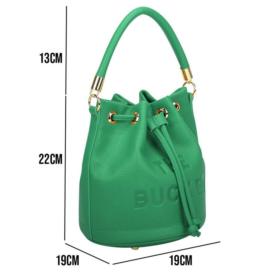 Gallantry THE BUCKET Genarbte Beuteltasche  