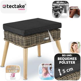 Tectake  Rattan Fussbank Vibo 150kg 