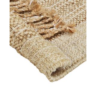 Beliani Tapis en Jute Boho ORTAOBA  