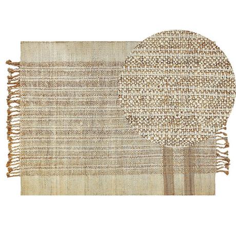 Beliani Tapis en Jute Boho ORTAOBA  