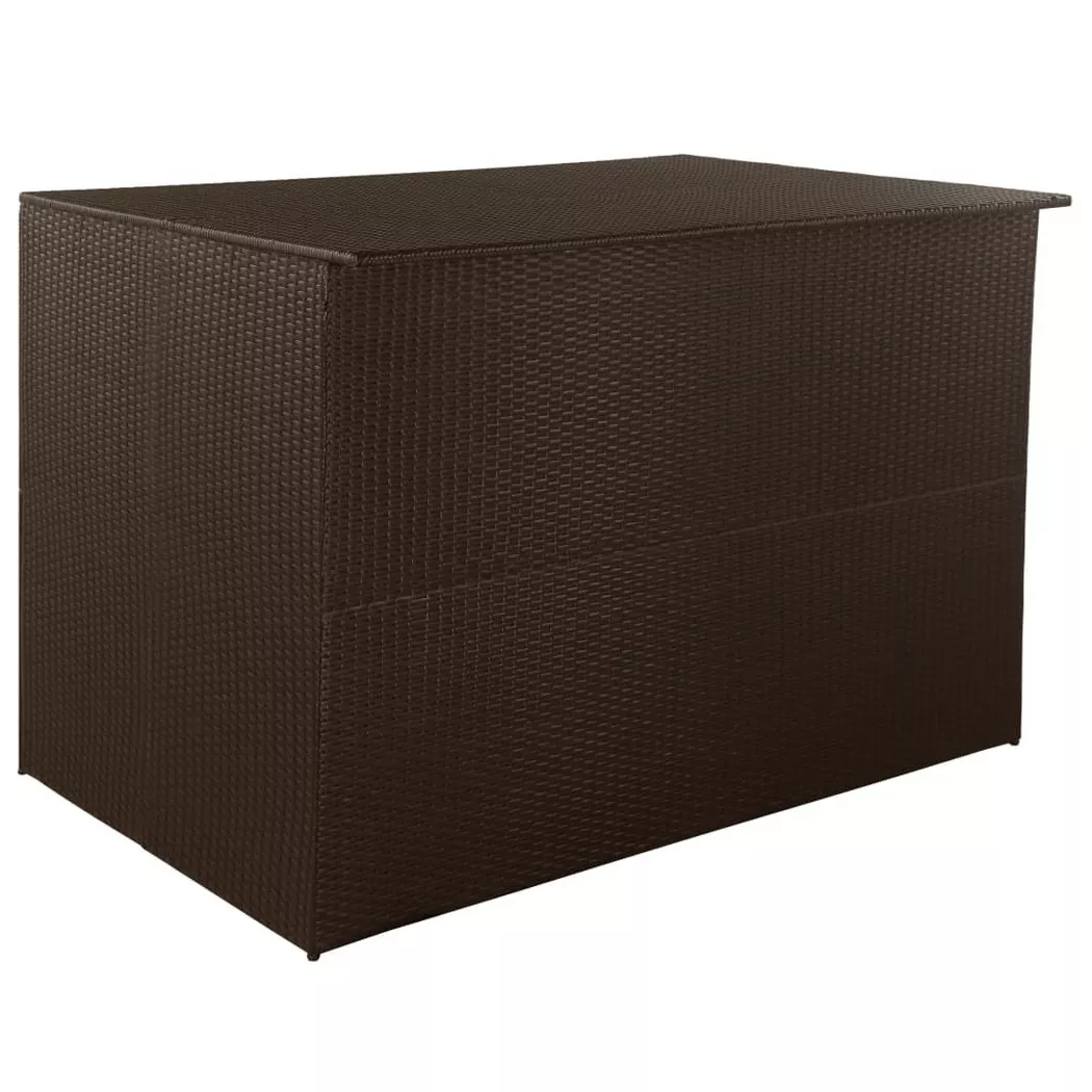 VidaXL - contenitore Polirattan, One Size, Marrone