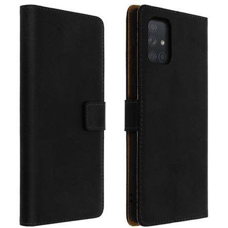 Avizar  Étui Folio Galaxy A51 Cuir Noir 