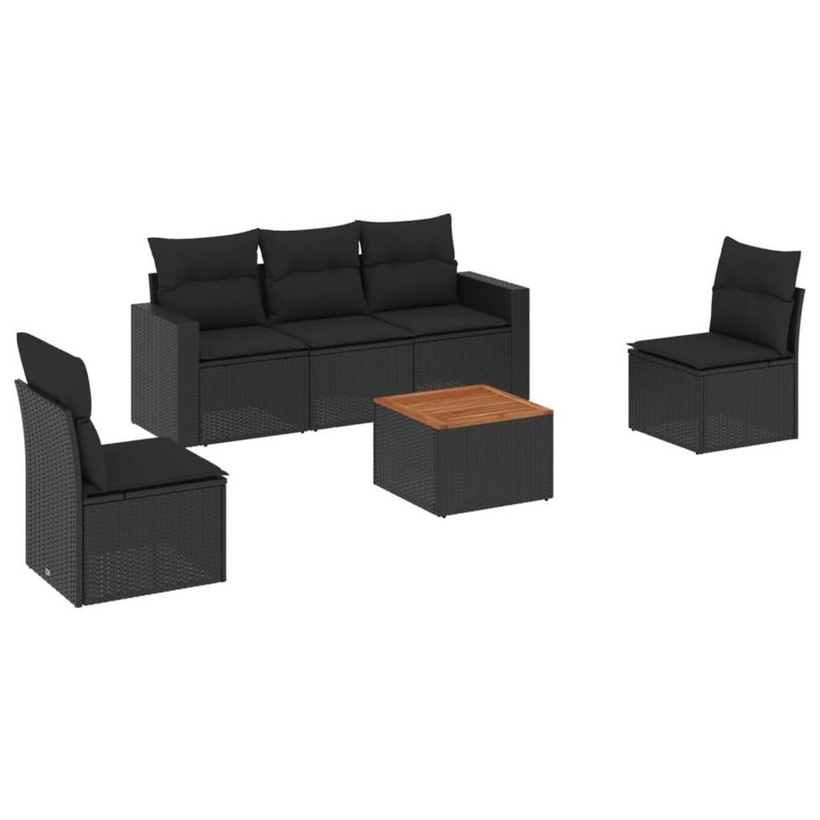 set divano da giardino Polirattan