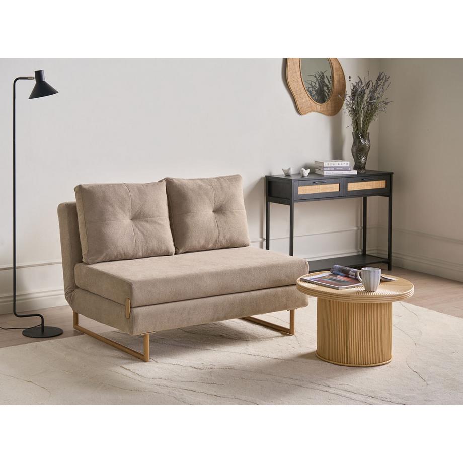 Beliani 2 Sitzer Sofa aus Stoff  JERSLEV  