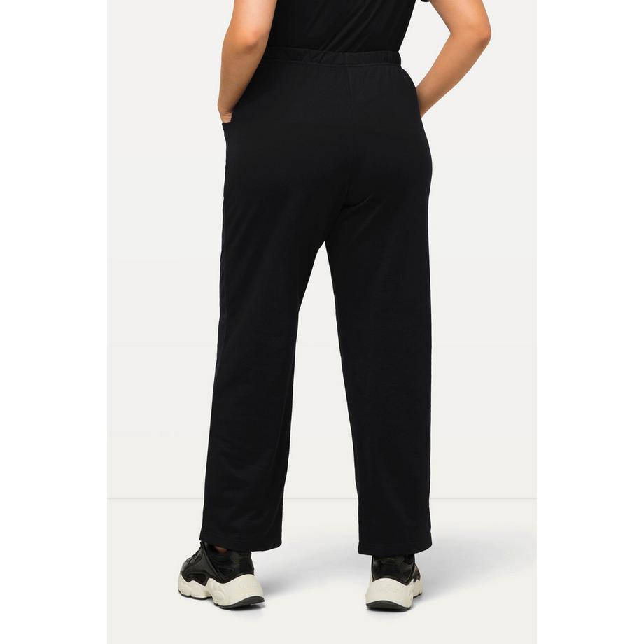 Ulla Popken Pantalon de jogging Jambes droites Taille élastique  