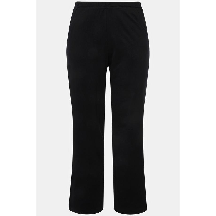 Ulla Popken Pantalon de jogging Jambes droites Taille élastique  