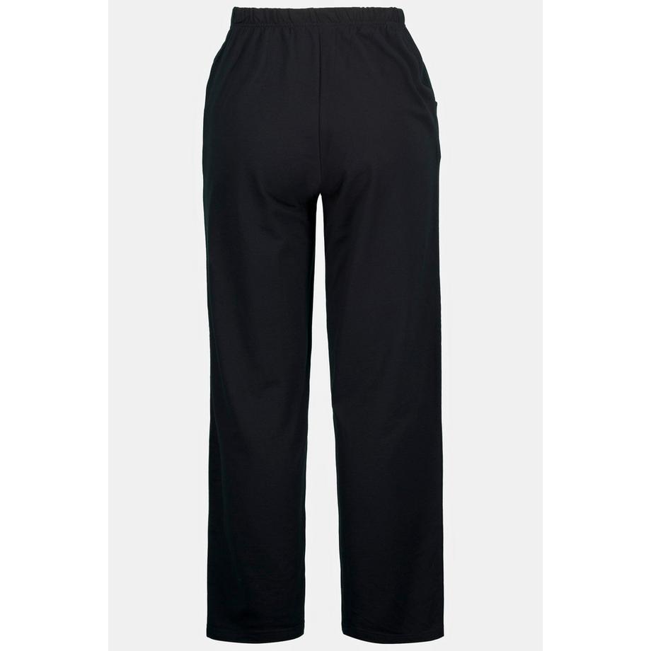 Ulla Popken Pantalon de jogging Jambes droites Taille élastique  