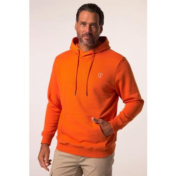 Maglia con cappuccio, stampa sul petto e tasca a marsupio, fino alla tg. 8XL