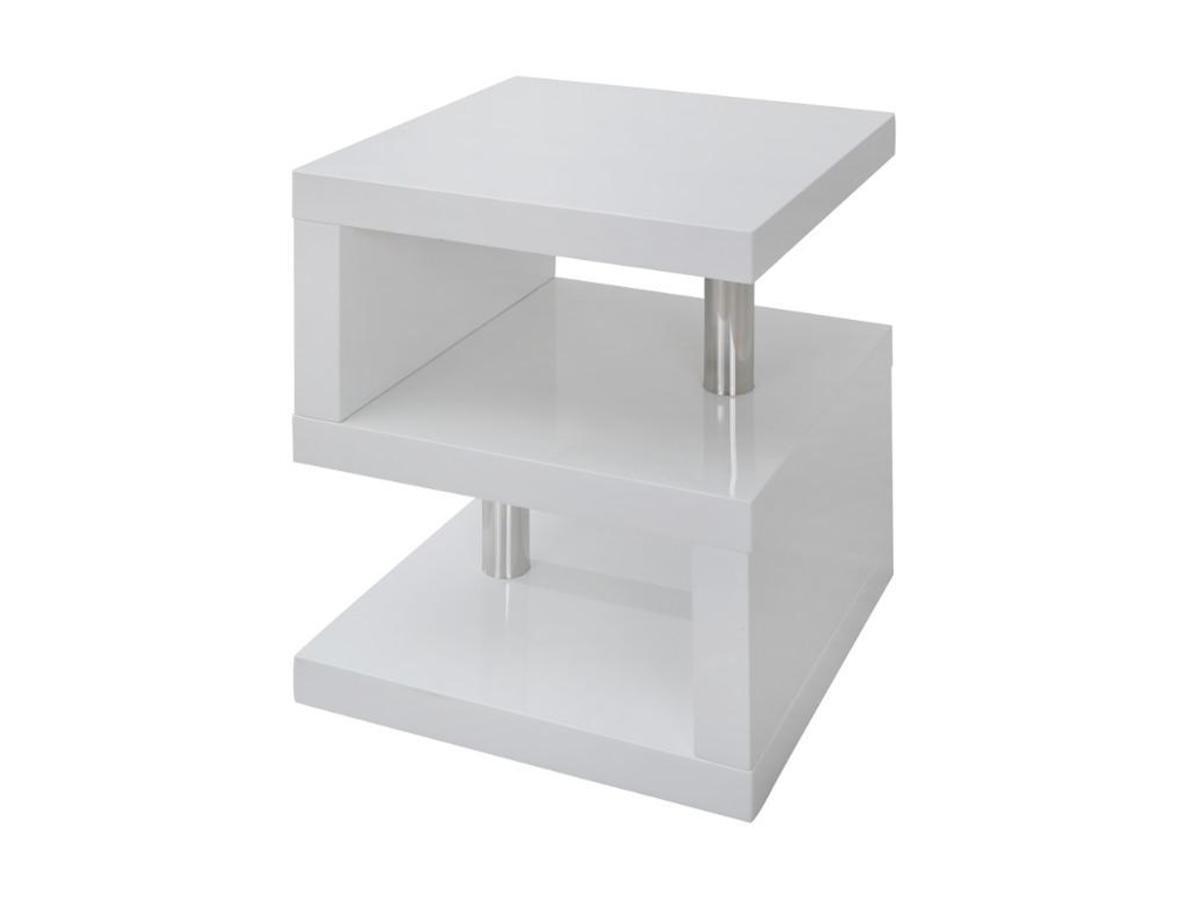 Vente-unique Table d'appoint LYLIA II MDF laquéAvec LEDs  