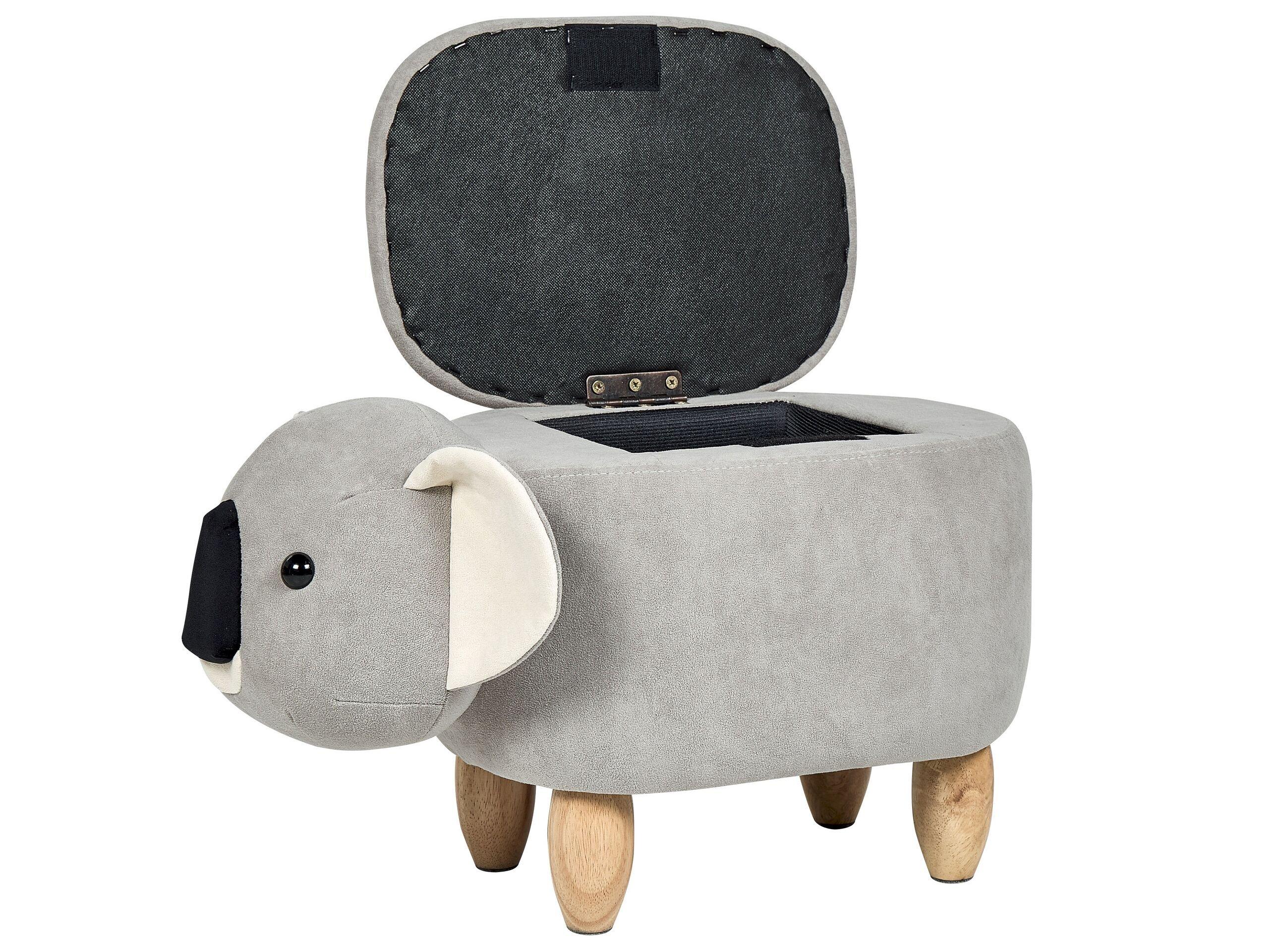 Beliani Hocker aus Samtstoff Modern COALA  