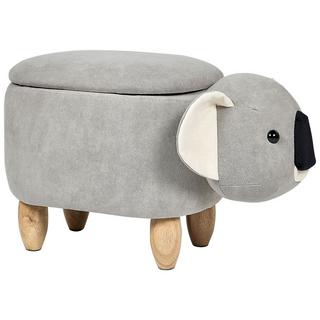 Beliani Hocker aus Samtstoff Modern COALA  