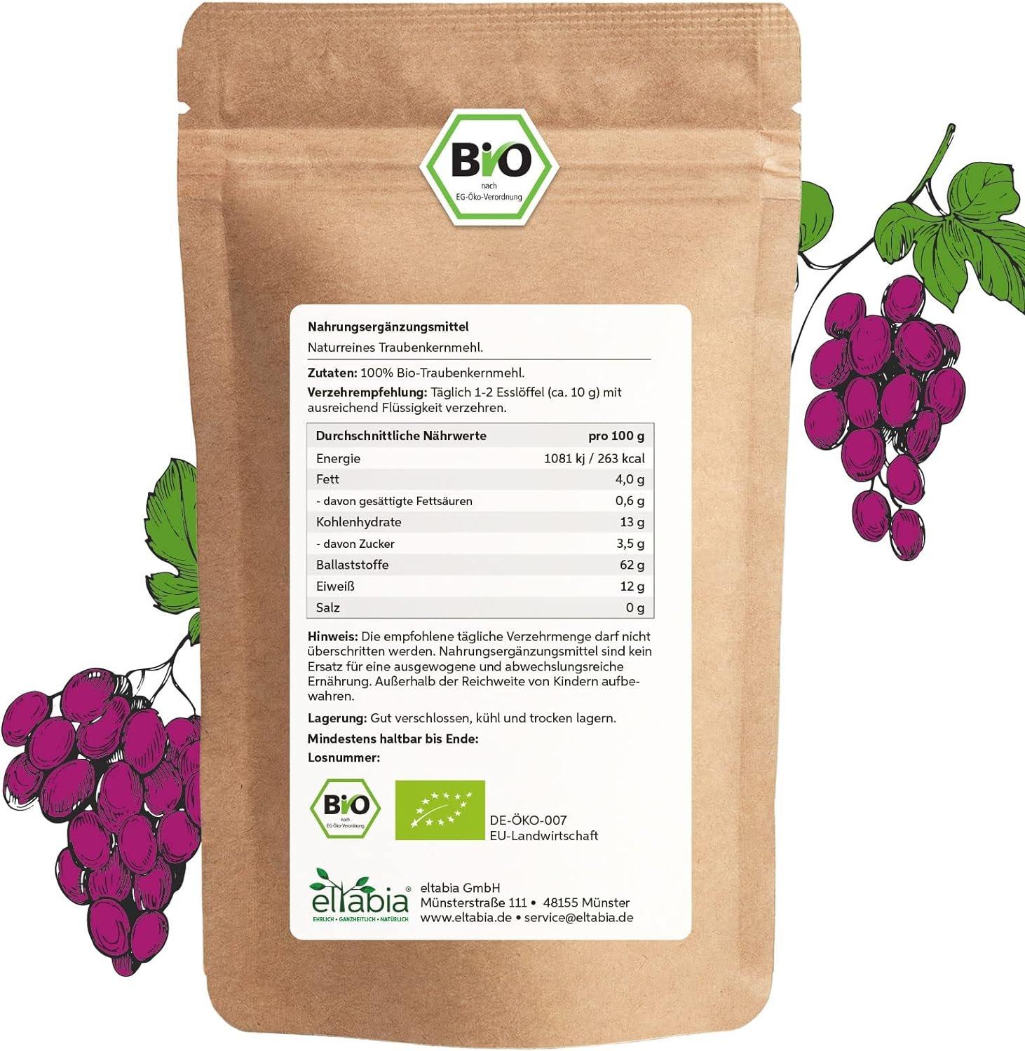 Eltabia  Farine de pépins de raisin bio OPC 