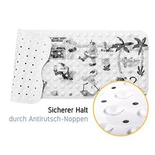 Activity-board Happy Beach - Badewannenmatte für Kinder | Premium Antirutschmatte Badewanne 100x40cm | Cooles,  