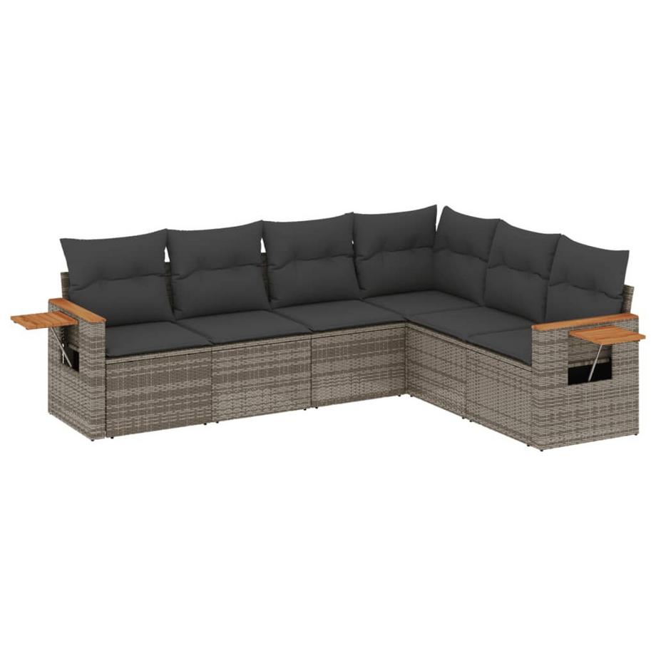 set divano da giardino Polirattan