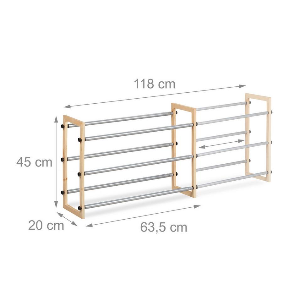 B2X Ausziehbares Schuhregal  