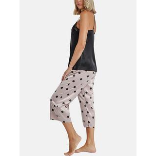 Admas  Pyjama tenue d'intérieur pantalon palazzo caraco Elegant Dots 